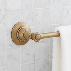 24 in. Towel Bar in Aged Brass