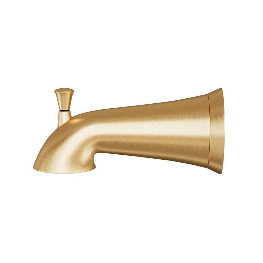 Signature Hardware Brushed Gold Diverter Tub Spout 