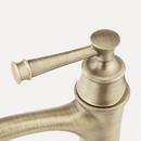 Signature Hardware Aged Brass Single Handle Monoblock Bathroom Sink Faucet 