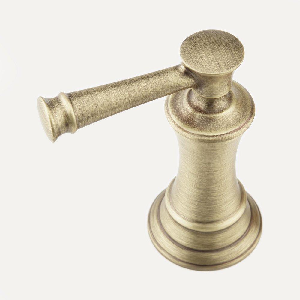 Signature Hardware Aged Brass Two Handle Widespread Bathroom Sink Faucet 