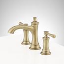 Signature Hardware Aged Brass Two Handle Widespread Bathroom Sink Faucet 
