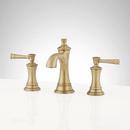 Signature Hardware Aged Brass Two Handle Widespread Bathroom Sink Faucet 