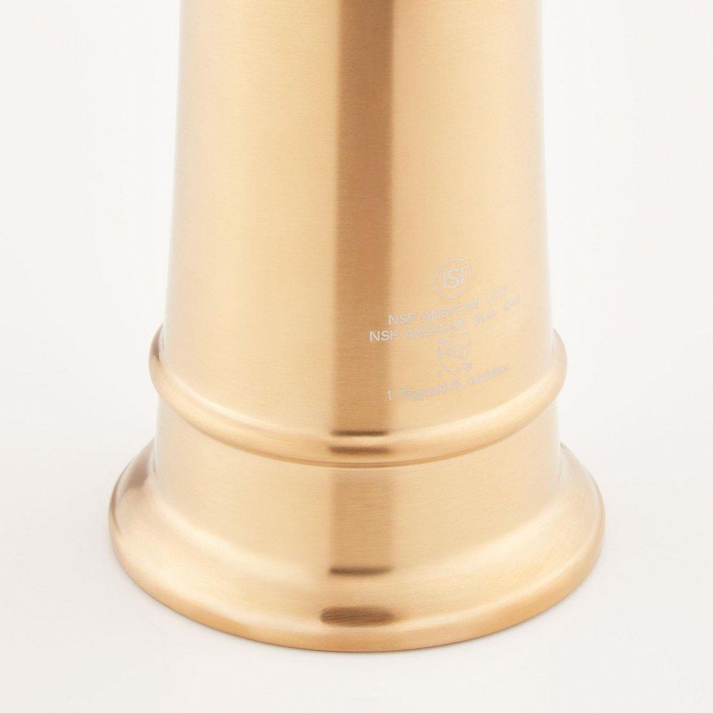 Signature Hardware Brushed Gold Single Handle Pull Down Kitchen Faucet 