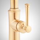Signature Hardware Brushed Gold Single Handle Pull Down Kitchen Faucet 