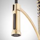 Signature Hardware Aged Brass Single Handle Pre-Rinse Kitchen Faucet 