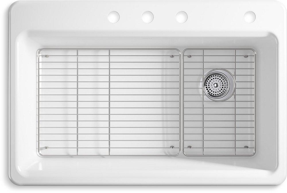 RIVERBY SINK SINGLE SR 4-HOLE 