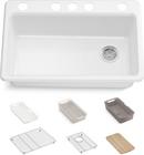 RIVERBY SINK SINGLE UC 5U-HOLE 