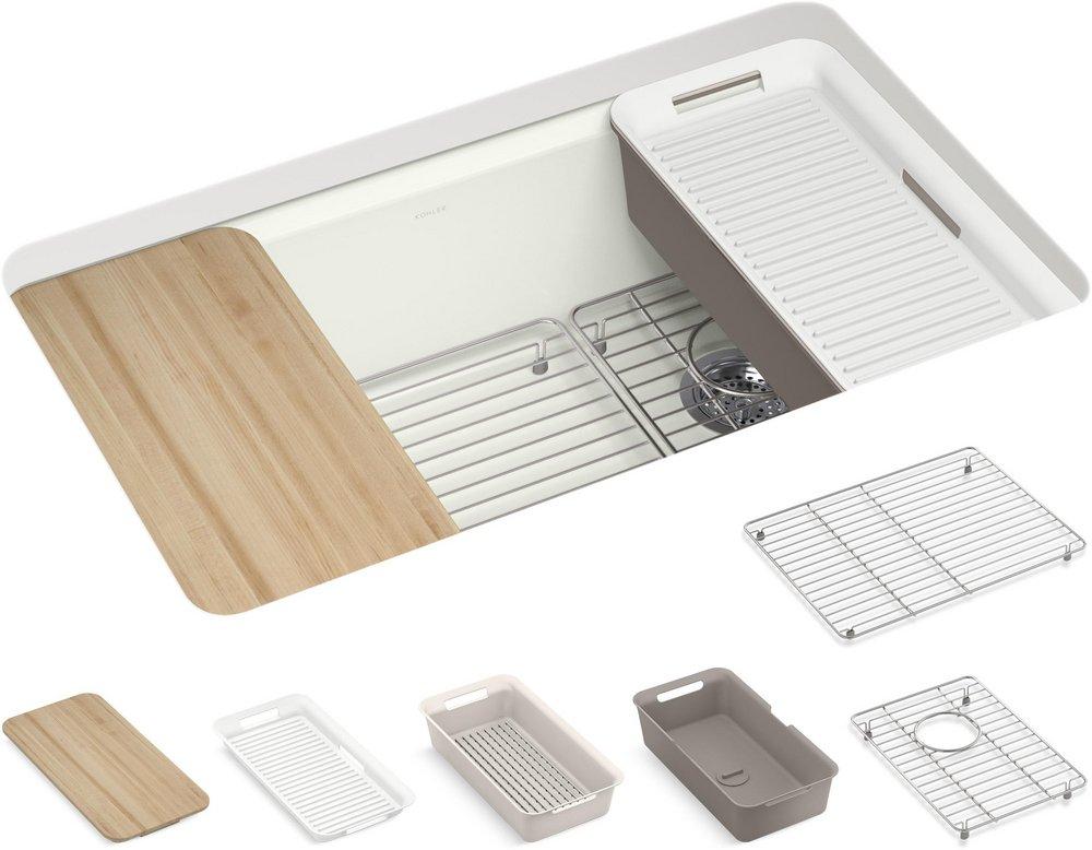 RIVERBY SINK SINGLE UC 5U-HOLE 