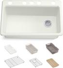 RIVERBY SINK SINGLE UC 5U-HOLE 