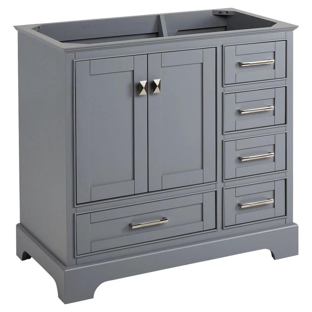 Signature Hardware Grey 36 in. Floor Mount Vanity 
