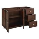 48 DELAVAN VANITY WITH LEFT OFFSET RECTANGLE UNDERMOUNT SINK - COLD BREW - ARCTIC WHITE - 8 