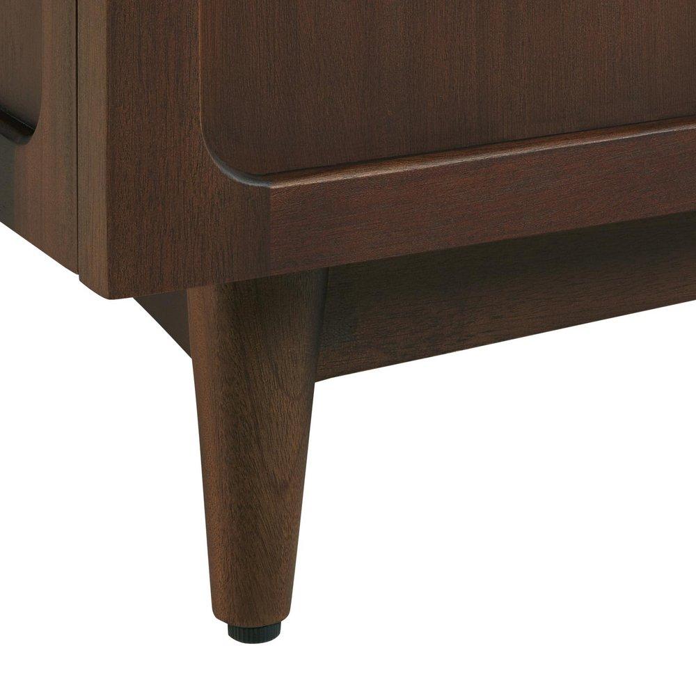 48 DELAVAN VANITY WITH LEFT OFFSET RECTANGLE UNDERMOUNT SINK - COLD BREW - ARCTIC WHITE - 8 