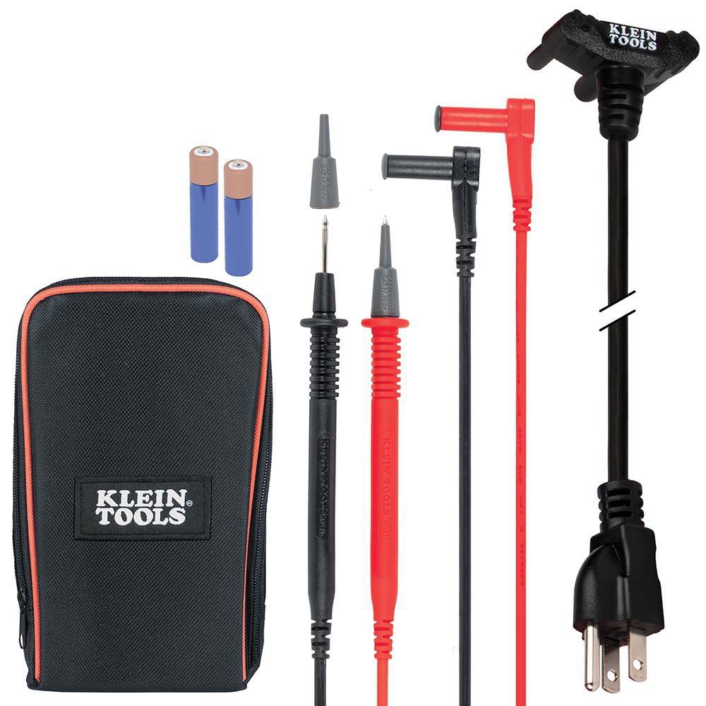 AUTO-RANGING DIGITAL MULTI-TESTER W/ STANDARD/GFCI RECEPTACLE TESTER 