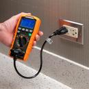 AUTO-RANGING DIGITAL MULTI-TESTER W/ STANDARD/GFCI RECEPTACLE TESTER 