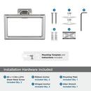 Amerock Chrome Square Closed Towel Ring 