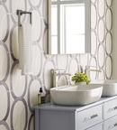 Amerock Gunmetal Square Closed Towel Ring 