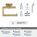 Amerock Champagne Bronze Wall Mount Toilet Tissue Holder 