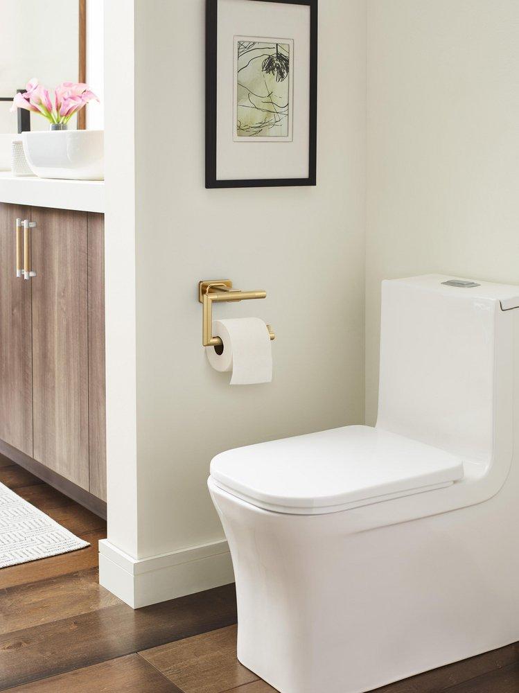 Amerock Champagne Bronze Wall Mount Toilet Tissue Holder 