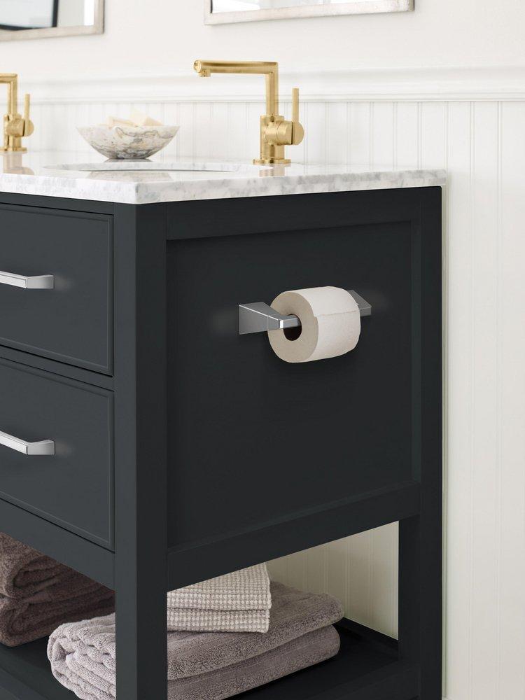 Amerock Polished Nickel Wall Mount Toilet Tissue Holder 