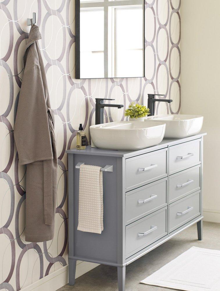 Amerock Chrome 8 in. Towel Bar 