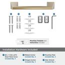 BLACKROCK GOLDEN CHAMPAGNE 8 INCH 203MM TOWEL BAR 