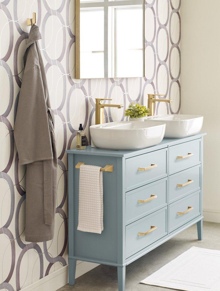 Amerock Champagne Bronze 8 in. Towel Bar 