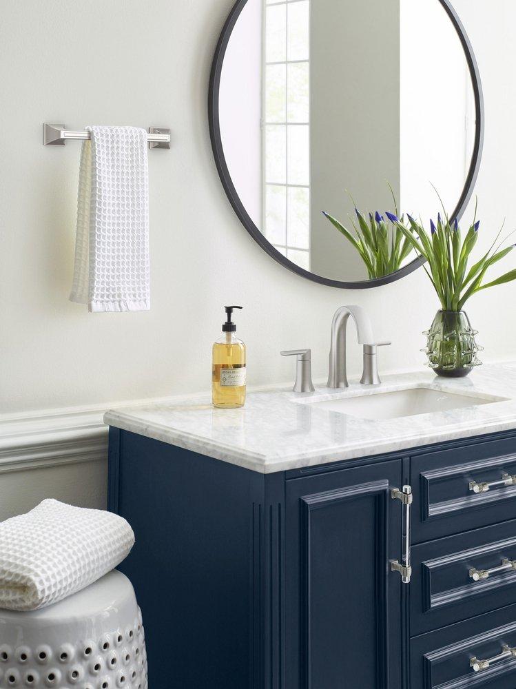 Amerock Brushed Nickel 8 in. Towel Bar 