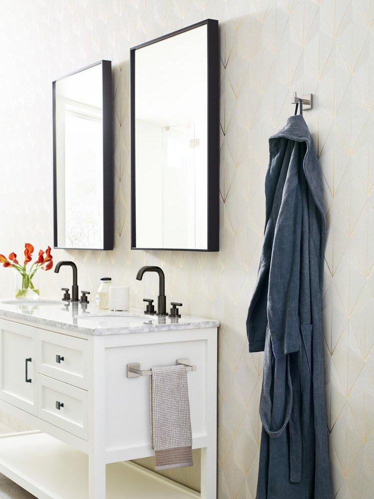 Amerock Brushed Nickel 8 in. Towel Bar 