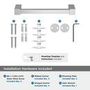 Amerock Chrome 8 in. Towel Bar 