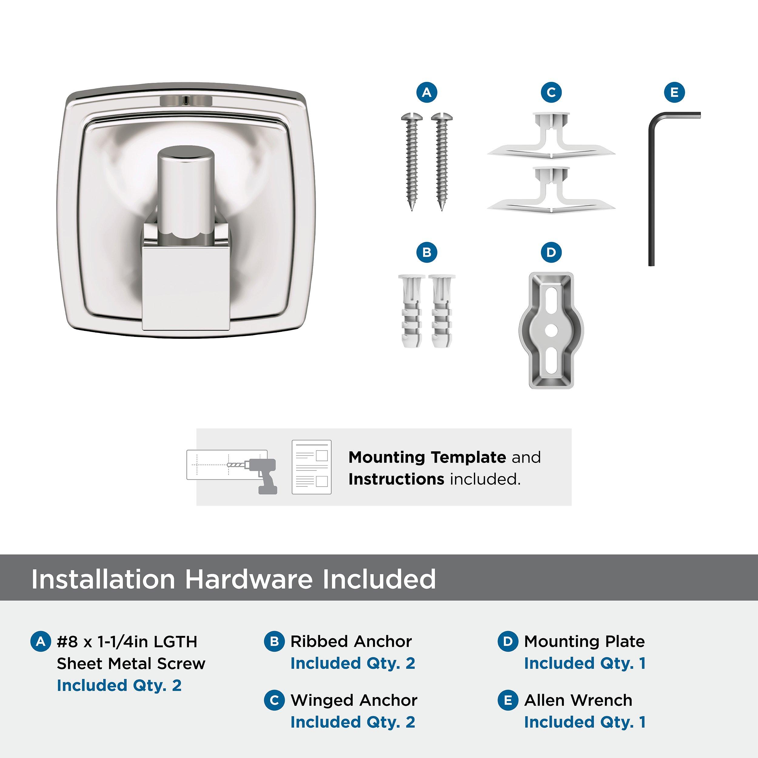 Amerock Polished Nickel Single Robe Hook 