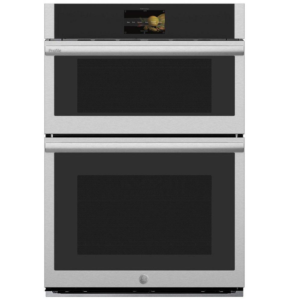GE PROFILE 30 IN COMBINATION DOUBLE WALL OVEN WITH CONVECTION AIR FRY STEAM SOUS VIDE AND ADVANTIUM TECHNOLOGY 