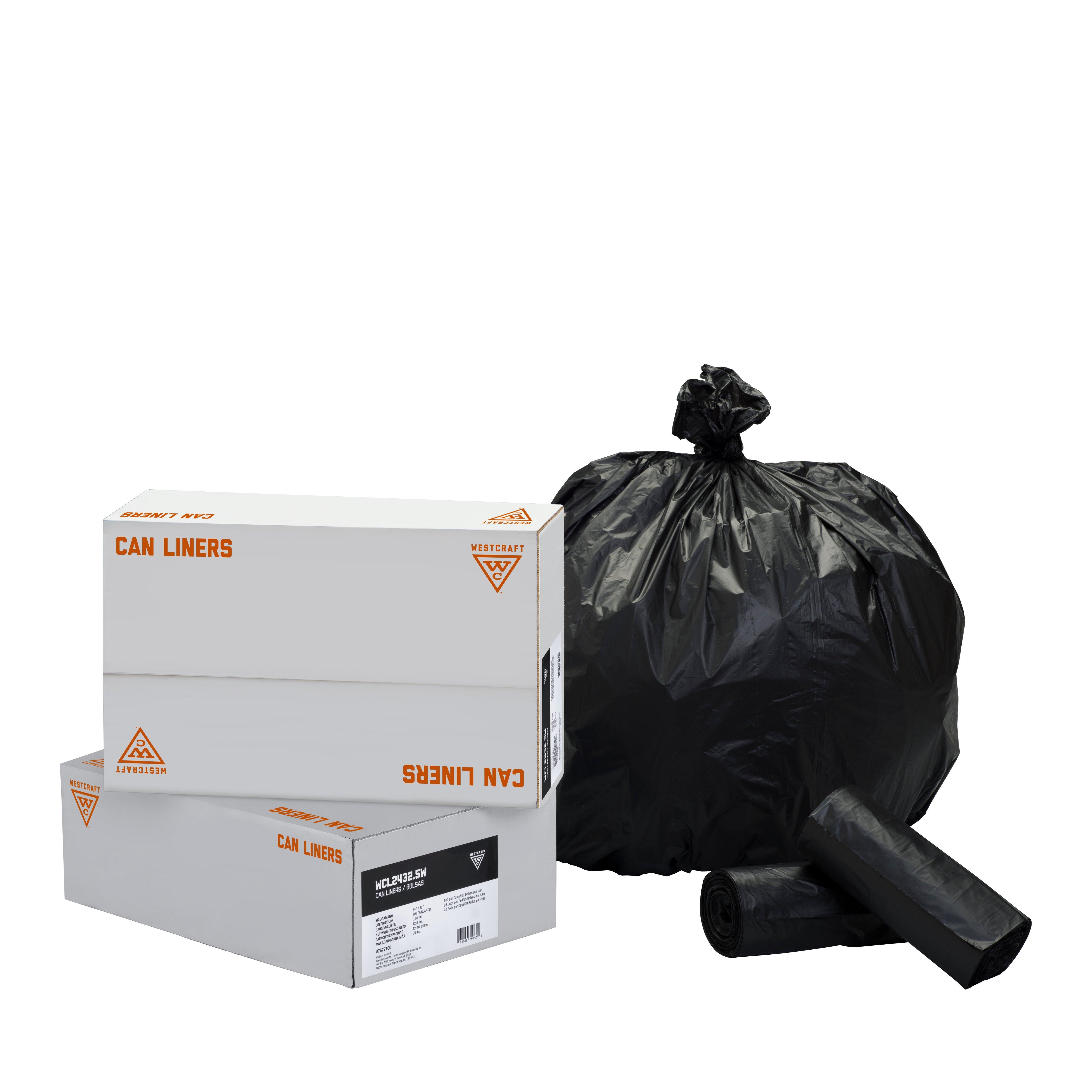 Westcraft Black 40 x 46 in. 1.5 mil SCS-Certified Can Liner (Case of 100) 