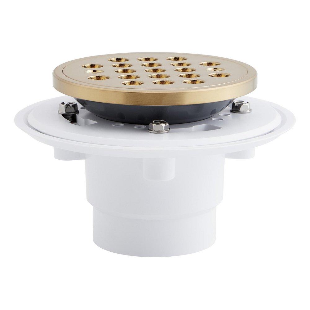 Signature Hardware Brushed Gold Shower Drain 