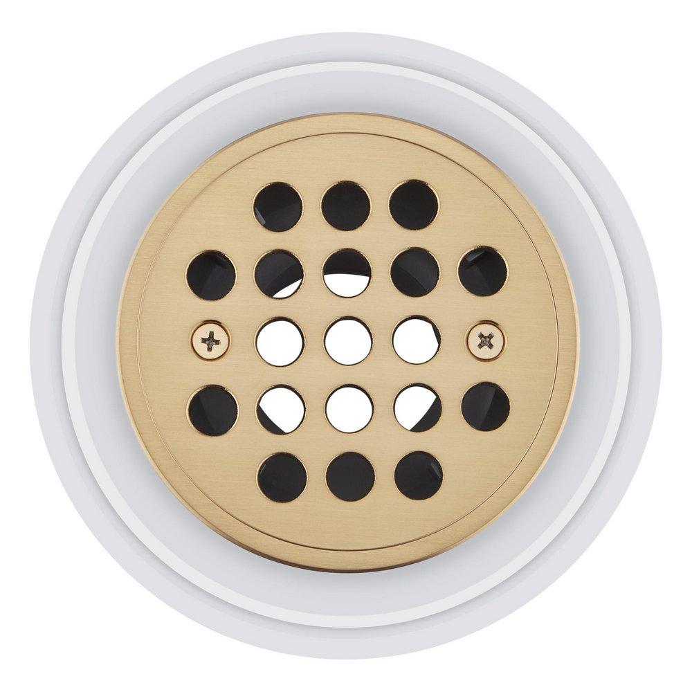 Signature Hardware Brushed Gold Shower Drain 