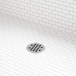 Shower Drain in Brushed Nickel