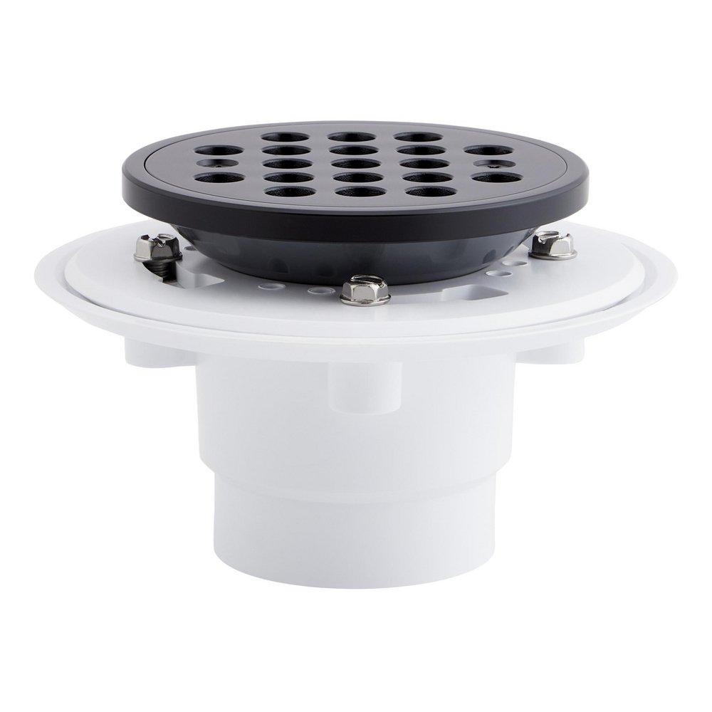 Signature Hardware Matte Black Shower Drain 