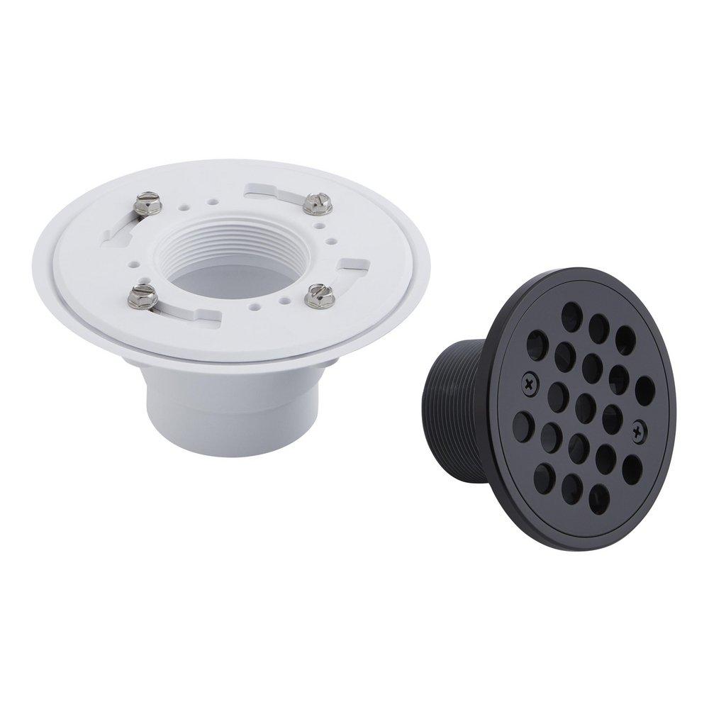 Signature Hardware Matte Black Shower Drain 