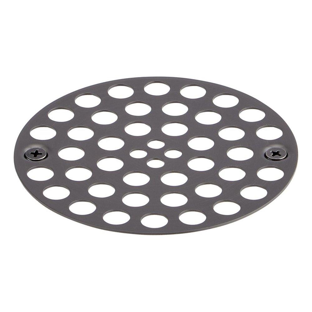 Signature Hardware Gunmetal 4 in. Shower Grid Strainer 