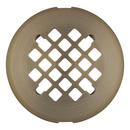 4-1/4 in. Snap-In Shower Drain Strainer in Aged Brass