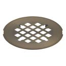 Signature Hardware Aged Brass 4-1/4 in. Snap-In Shower Drain Strainer 