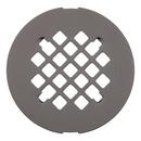 Signature Hardware Gunmetal 4-1/4 in. Snap-In Shower Drain Strainer 