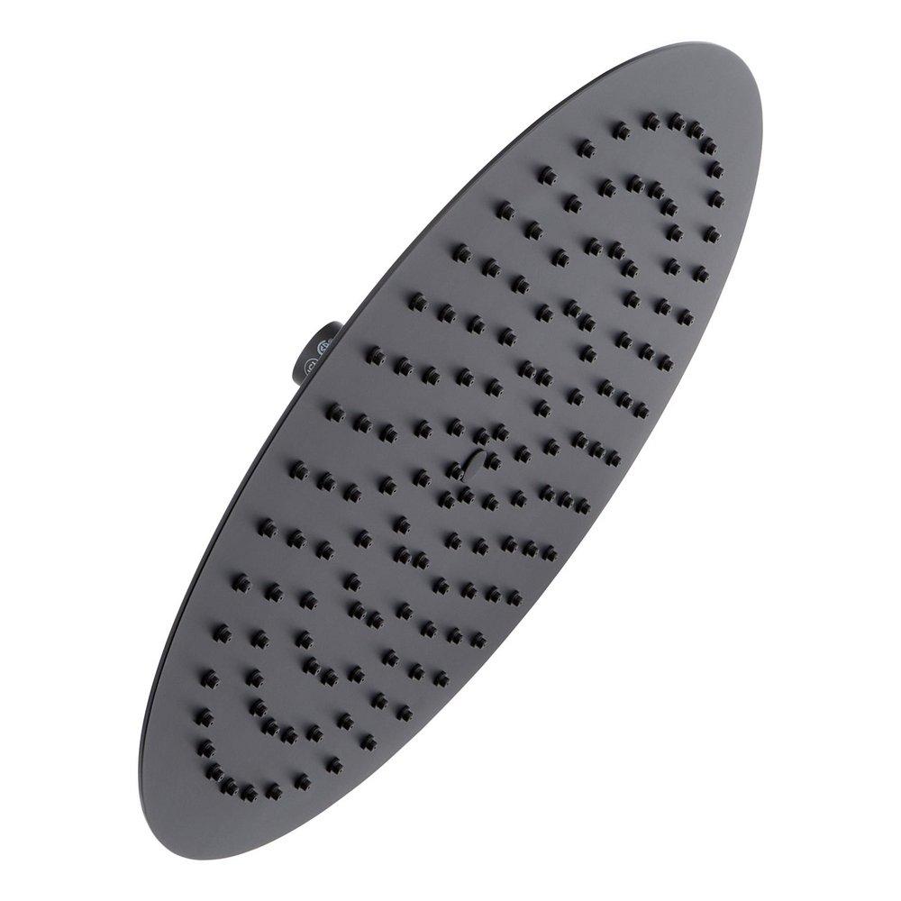 Signature Hardware Matte Black Single Function Showerhead 