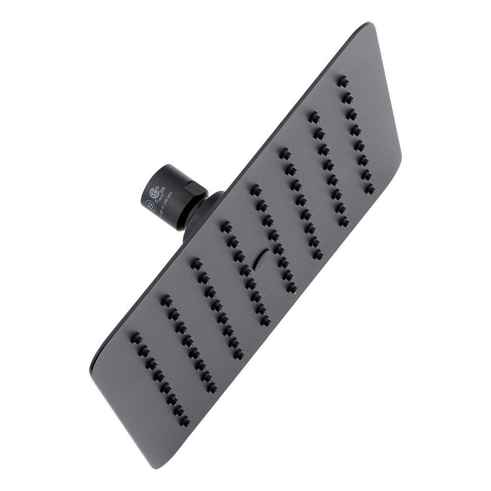 Signature Hardware Matte Black Single Function Showerhead 