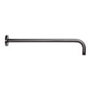 18 in. Wall-Mount Rainfall Shower Arm and Flange in Gunmetal