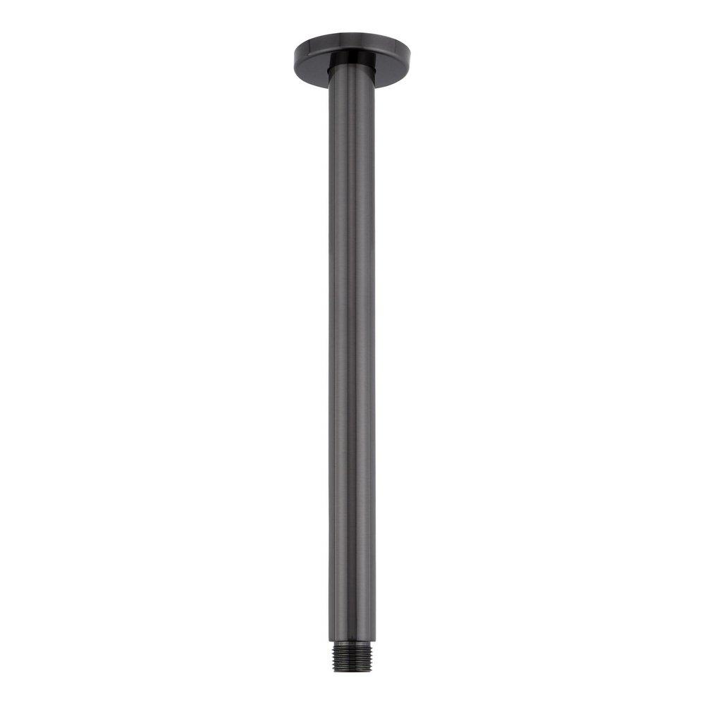 Signature Hardware Gunmetal 12 in. Ceiling Mount Shower Arm with Flange 