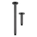 Signature Hardware Gunmetal 4 in. Ceiling Mount Shower Arm with Flange 