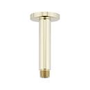 4 in. Ceiling Mount Shower Arm with Flange in Polished Brass