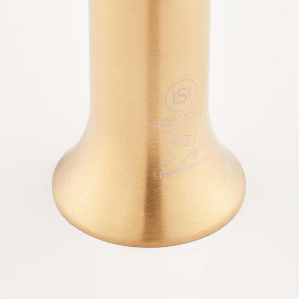 Signature Hardware Brushed Gold Single Handle Pull Down Kitchen Faucet 