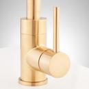 Signature Hardware Brushed Gold Single Handle Pull Down Bar Faucet 