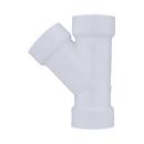 White PVC DWV Wye 